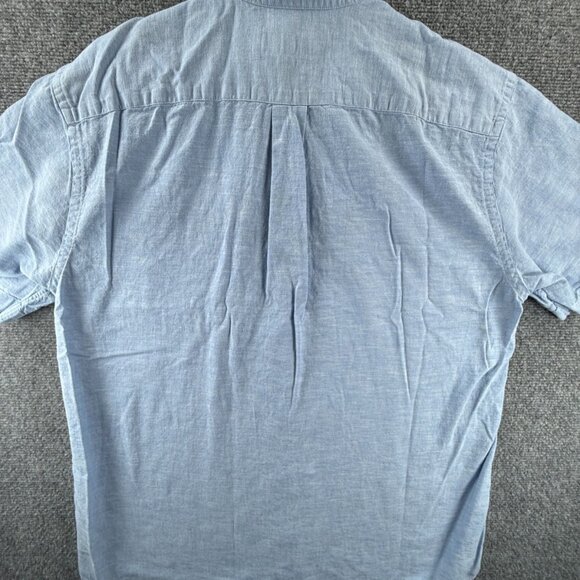 Vineyard Vines Short Sleeve Classic Fit Tucker Button-Down Medium Cotton Blue - Picture 11 of 11
